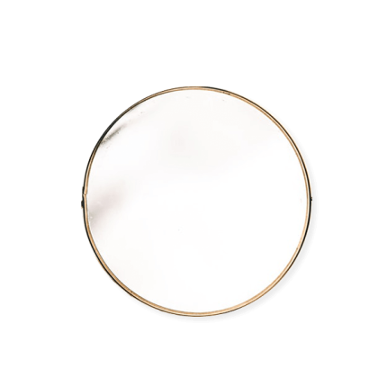 Bathroom Golden Ring Mirror