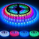 12V WS2811 Dream Color Addressable RGB LED Strip with RF Remote