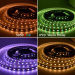 5050 RGBW COOL WHITE 5M 300 LEDS SMD LED Strip Light 12V Bluetooth Controller