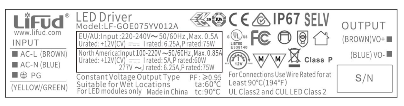 IP67 Waterproof Transformer Power Supply Adapter AC to DC 12V LED Driver AU
