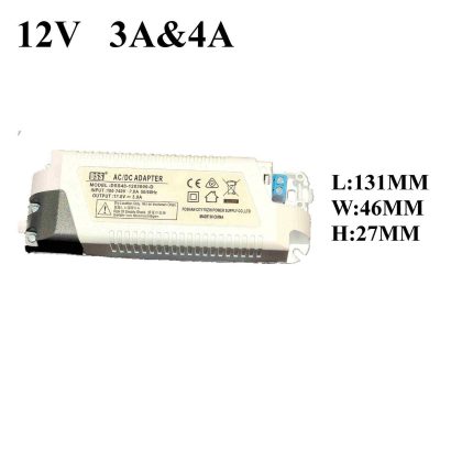 12V DC 4A Power Supply Charger Transformer LED Driver Adapter Constant Voltage