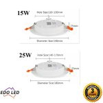 High quality LED Downlight Dimmable 110mm -170mm CUT Warm Cool white SAA Approve