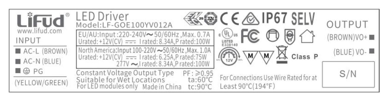 IP67 Waterproof Transformer Power Supply Adapter AC to DC 12V LED Driver AU