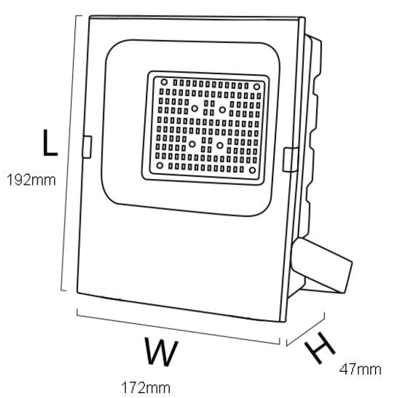 35W/50W/100W/150W/200W Floodlight Cool White IP66 LED Flood