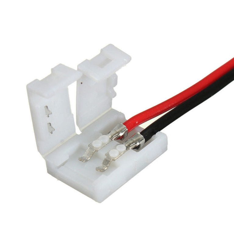 10pcs Connector Joining Joint Clip Jointer with wire for 8mm LED Strip