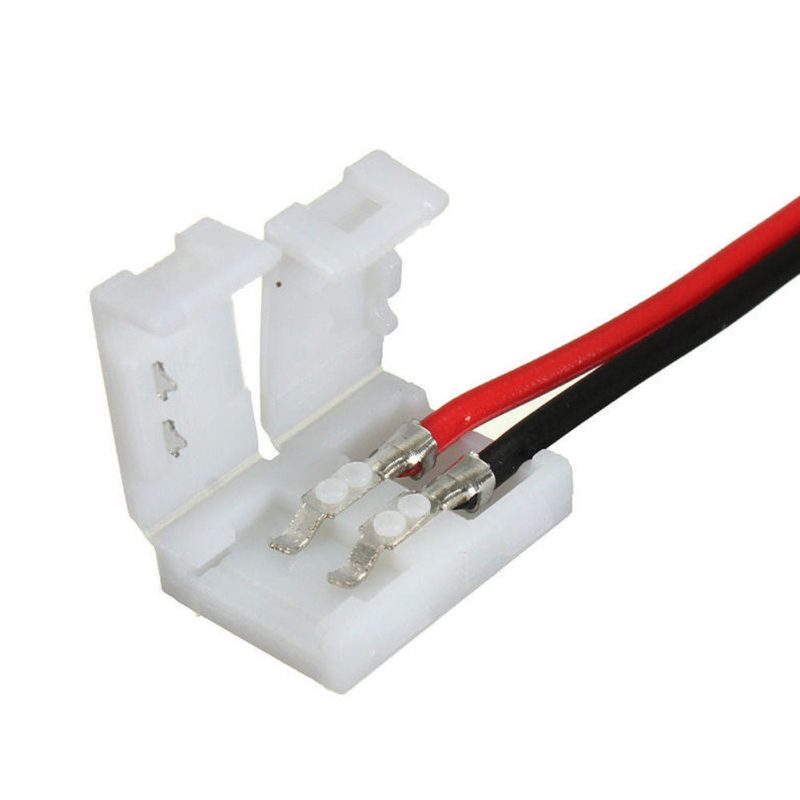 10pcs Connector Joining Joint Clip Jointer with wire for 8mm LED Strip