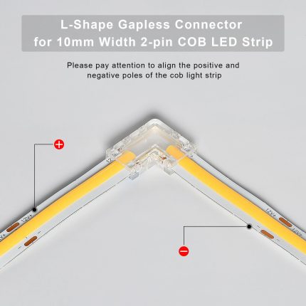 4pcs Corner Connectors for 8mm COB LED Strip